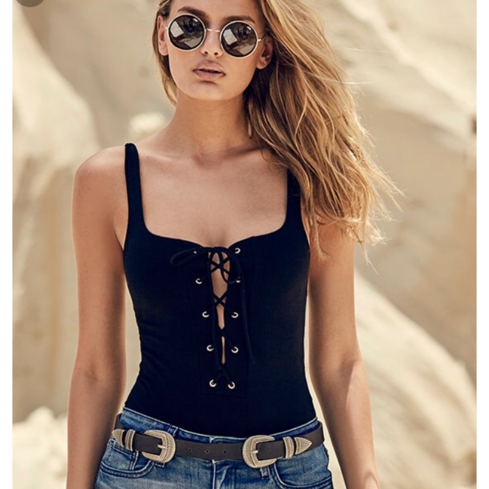 NEW!! Lulu’s Lace Up Bodysuit